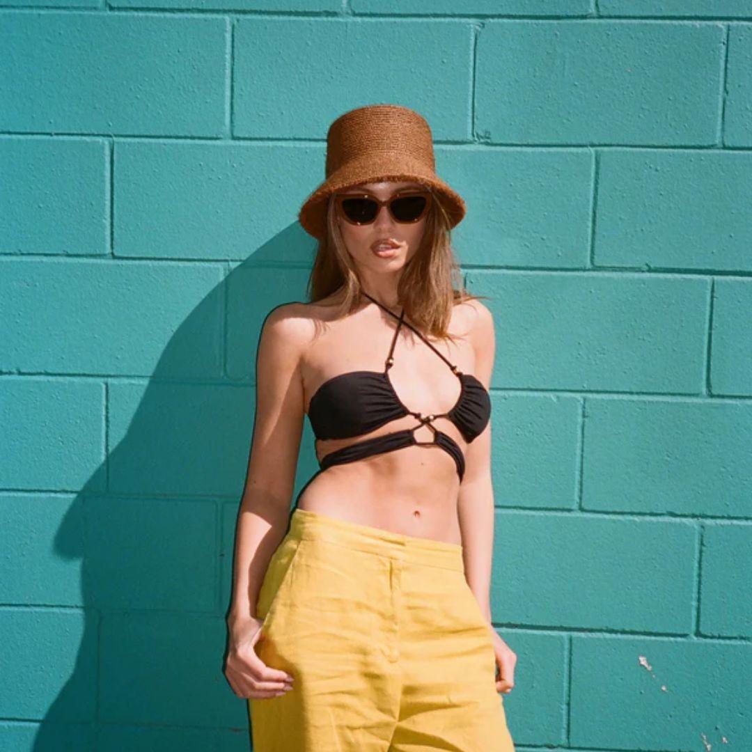 Hemlock Lenny Straw Bucket Hat